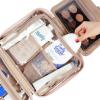 NISHEL Travel Toiletry Bag for Women, Makeup Essentials Organizer, Hanging Case for Accessories, Cosmetics, Large Size, Pink view 4