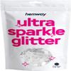 Hemway Ultra Sparkle Glitter - 1/8" 0.125" 3mm - Circle Sequins Round Glitter for Cosmetic, Nail, Body, Face, Arts, Crafts, Decoration - Silver - 50g view 1