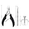 Ingrown Toenail Removal Kit with Toenail Clippers for Thick Toe Nail Lifter and Ingrown Toenail Corrector in a Portable Pedicure Kit for Thick Toe Nails, Podiatry Tools for Podiatrist view 4