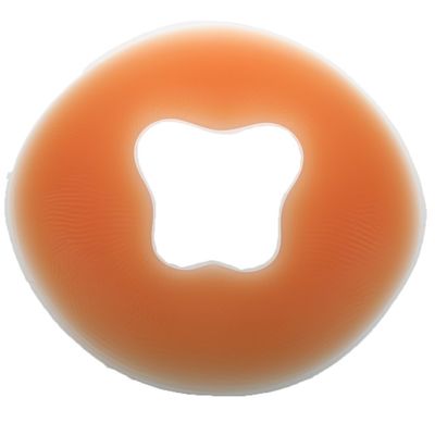 Backbayia Silicone Massage Headrest Pillow Soft Face Pillow Pad for SPA Beauty Salon (Orange)