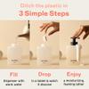 Tirtyl Skipper Foaming Hand Soap Tablet Refills - 12 Pack - 96 fl oz total (12x 8 fl oz) - Rebranded - Compostable Packaging - Vanilla, Coconut & Chai view 2