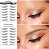 Aresvns 6D Eyebrows Tattoo 66 Pairs,Newly Improved Black Good Looking Eyebrow Tattoo Sticker,Realistic Fake Eyebrows,Suitable Size,Tattoo Eyebrow Waterproof and Long-Lasting 3-5 Days Christmas Gift view 2