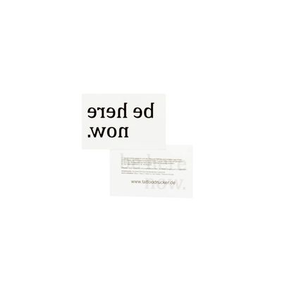 10 x be here Now Tattoo - Lettering in Black - Temporary Skin Tattoo (10)