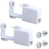 2 Pack Self Ear Piercing Gun Earring Disposable Piercing Kit No Pain Easy Use Ear Piercing Gun Kit Tool with Stud (White) view 1