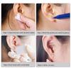 2 Pack Self Ear Piercing Gun Earring Disposable Piercing Kit No Pain Easy Use Ear Piercing Gun Kit Tool with Stud (White) view 3