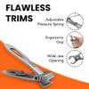 KOHM Nail Clippers for Thick Nails - Heavy Duty, Wide Mouth Professional Fingernail and Toenail Clippers for Men, Women & Seniors, Silver view 2