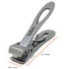 KOHM Nail Clippers for Thick Nails - Heavy Duty, Wide Mouth Professional Fingernail and Toenail Clippers for Men, Women & Seniors, Silver view 3