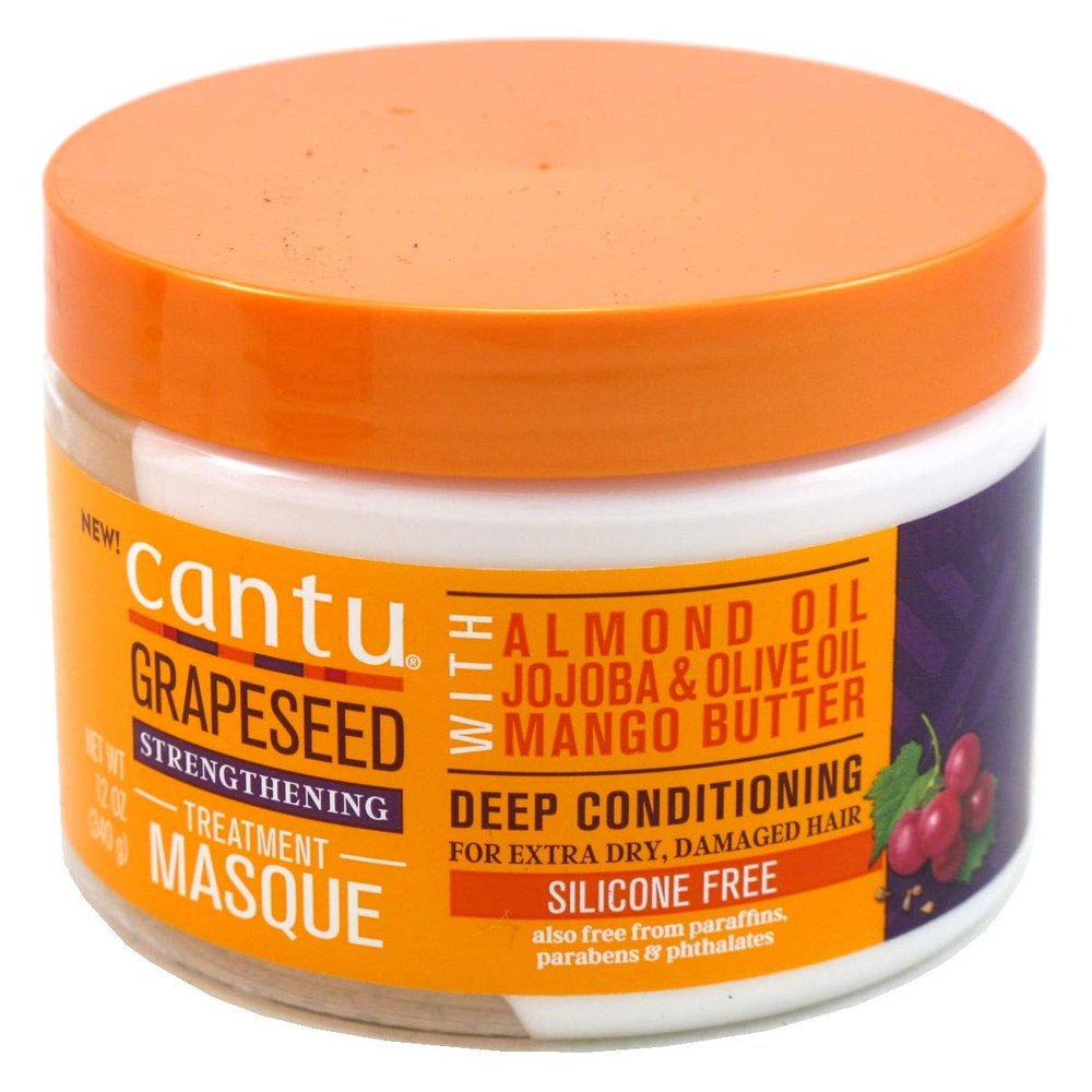 Cantu Grapeseed Treatment Masque 12 Ounce Jar (Pack of 3)