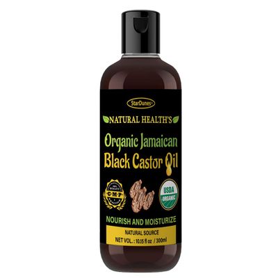 Jamaican Black Castor Oil (10.15 fl oz) - 100% Pure for Hair, Eyelash & Eyebrow Growth, Hair Loss Prevention Serum