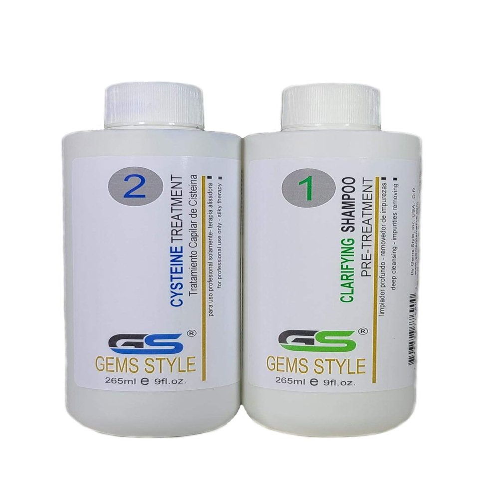GEMS STYLE Cysteine Hair Treatment Formaldehyde Free For Blonde Hair 9fl.oz