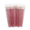MIPPER 100 Pcs Disposable Crystal Makeup Lip Brushes Lipstick Lipgloss Applicator Wands Eyelash Cleaning Cosmetic Beauty Tool (rose red) view 1