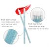MIPPER 100 Pcs Disposable Crystal Makeup Lip Brushes Lipstick Lipgloss Applicator Wands Eyelash Cleaning Cosmetic Beauty Tool (rose red) view 2