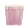 MIPPER 100 Pcs Disposable Crystal Makeup Lip Brushes Lipstick Lipgloss Applicator Wands Eyelash Cleaning Cosmetic Beauty Tool (pink) view 1