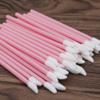 AKOAK 50Pcs Disposable Lipstick Brush, Lip Gloss Stick, Applicator, Portable Eyeshadow Lip Gloss Brush Cosmetic Tool (pink) view 3