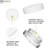 (90 Pack) 7ml Low Profile Thick Glass Jars with White Lids - Airtight Containers for Oil, Lip Balm, Wax, Cosmetics view 3