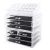 Acrylic Makeup and Jewelry Storage Case Cosmetics Organizer to Create Your Own Specially Designed Makeup Counter(Clear) (case372) view 1