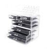 Acrylic Makeup and Jewelry Storage Case Cosmetics Organizer to Create Your Own Specially Designed Makeup Counter(Clear) (case372) view 2