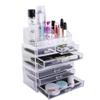 Acrylic Makeup and Jewelry Storage Case Cosmetics Organizer to Create Your Own Specially Designed Makeup Counter(Clear) (case372) view 4
