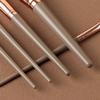 Makeup Brushes, 15PCS Professional Makeup Brush Set, Face Foundation Eyeshadow Blending Brushes Kit, Wood Handle Synthetic Bristle (Champagne Gold) view 3