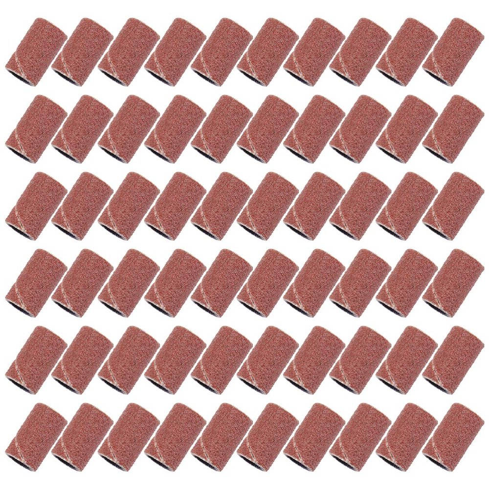 100pcs Sanding Ring Bands Medium Sanding Nail Sanding Bands Ceramic Tools 180 Sanding Bands for Nail Drill Sanding Bands for Nail Drill Bits Band Power Tools Grit Ceramics