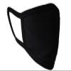 8CORE - UNISEX COTTON FACE MASK IN BLACK - 3 PACK view 1