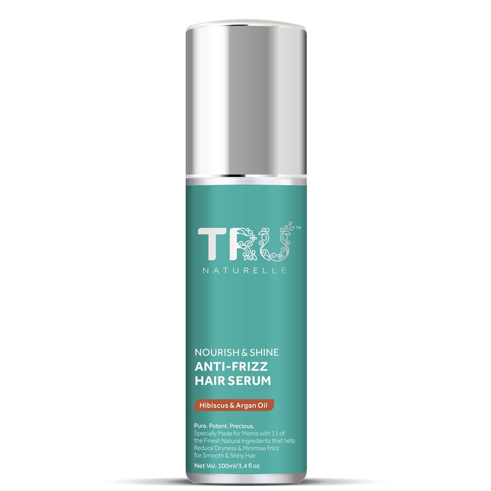TRU NATURELLE Hair Serum For Women - Advanced Hair Smoothening Serum With Olive Omega Plus | 2X Anti Frizz Action For Silky Smooth Hair | Hibiscus & Argan Hair Serum For Women | 100Ml