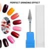 Dioche Tungsten Steel Nail Art Manicure Drill Bits, Electric Pedicure Manicure Grinding Head for Manicure Pedicure Home Salon Use(Blue) view 3