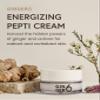 GINGER6 PEPTI Cream for Face - Hydrating and Firming Formula with 52% Ginger Water, Niacinamide, and Adenosine, Overnight Korean Skincare, 1.69 fl oz. view 2