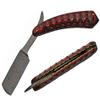 SZCO SUPPLIES 6" Red Grooved Damascus Razor view 1