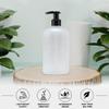 Bottiful Home-16 oz Empty PET Plastic Refillable Bottles-Set of 4-with Lotion Pumps for Shampoo, Conditioner, Body Wash, Hand Soap, Dish Soap, Lotion, Cleanser-Drip Free, Rust-Free (Frosted Clear) view 4