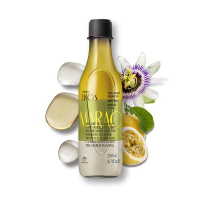 natura - Passion Fruit Triple Phase Body Oil  Maracuj Oil Moisturizer for Soft Glowing Skin, Vegan Skincare, Hydrating & Nourishing Brazilian Beauty  6.7 fl oz (200ml)