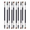 Duo Eyebrow Brush Set - Angled Brush, Spoolie & Eyelash Comb (10 Pcs) view 1