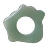 minkissy Ring Shape Facial Scraping Board Massaging Board Chinese Natural Jade Board Scraping Board Facial Tool for Face Body Leg Green view 1