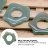 minkissy Ring Shape Facial Scraping Board Massaging Board Chinese Natural Jade Board Scraping Board Facial Tool for Face Body Leg Green view 2