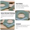 minkissy Ring Shape Facial Scraping Board Massaging Board Chinese Natural Jade Board Scraping Board Facial Tool for Face Body Leg Green view 4