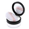 Milageto 20g Empty Box Jar Loose Powder Case with Sponge for with - Black view 3