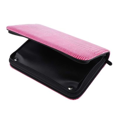 Backbayia Waterproof Barber Scissor Pouch Case Salon Tools Bag Organizer for Hairdressers (Pink)