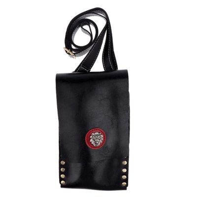 Backbayia PU Leather Hairdresser Tool Bag Holster Barber Hair Scissors Combs Clips Pouch (Black)