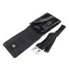 Backbayia PU Leather Hairdresser Tool Bag Holster Barber Hair Scissors Combs Clips Pouch (Black) view 2