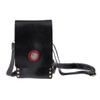 Backbayia PU Leather Hairdresser Tool Bag Holster Barber Hair Scissors Combs Clips Pouch (Black) view 4