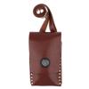 Backbayia PU Leather Hairdresser Tool Bag Holster Barber Hair Scissors Combs Clips Pouch (Brown) view 1