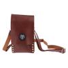 Backbayia PU Leather Hairdresser Tool Bag Holster Barber Hair Scissors Combs Clips Pouch (Brown) view 2