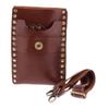 Backbayia PU Leather Hairdresser Tool Bag Holster Barber Hair Scissors Combs Clips Pouch (Brown) view 4
