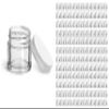 144 Count Empty Plastic Jars with Lids, 1/4 oz Clear Polystyrene Thick Wall Containers with Lined White Caps, Small Plastic Jars for Beauty Products, Cosmetics, Lip Balm, Creams, Skin Care, Crafts view 1