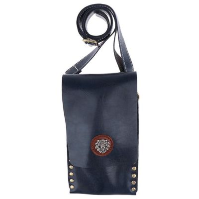 Backbayia PU Leather Hairdresser Tool Bag Holster Barber Hair Scissors Combs Clips Pouch (Blue)