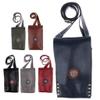 Backbayia PU Leather Hairdresser Tool Bag Holster Barber Hair Scissors Combs Clips Pouch (Blue) view 3