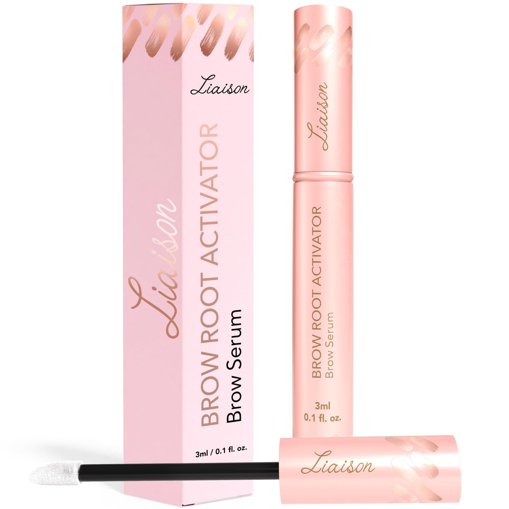 Liaison Brow Growth Serum for Women | Eyebrow Growth Serum to Grow Thicker, Fuller & Healthier Brows | Brow Root Activator with Peptides & Biotin | Vegan Eyebrow Enhancer & Conditioner (3ml)