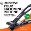 KOHM Nail Clippers for Thick Nails - Heavy Duty, Sharp Wide Mouth Professional Fingernail and Toenail Clippers for Men, Women & Seniors, Black view 2