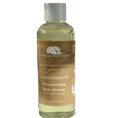 4 BELLA NATURALE Coconut Hair Serum 8 oz Hair Oil