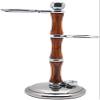 Haryali London Shaving Kit, 3 Pc Manual Wooden Shaving Set for Men's Grooming, 3 Edge Shaving Razor, Best Badger Hair Shaving Brush, Complete with Shaving Stand, Wood Shaving Set view 4